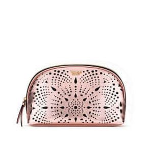 Victoria's Secret Laser Cut Rose Gold Glam Bag